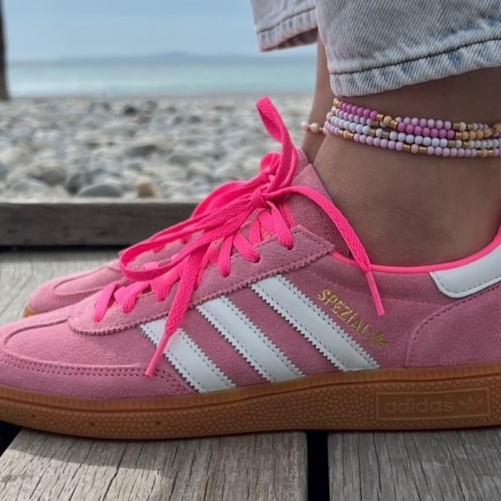 adidas Pink and White Sneakers